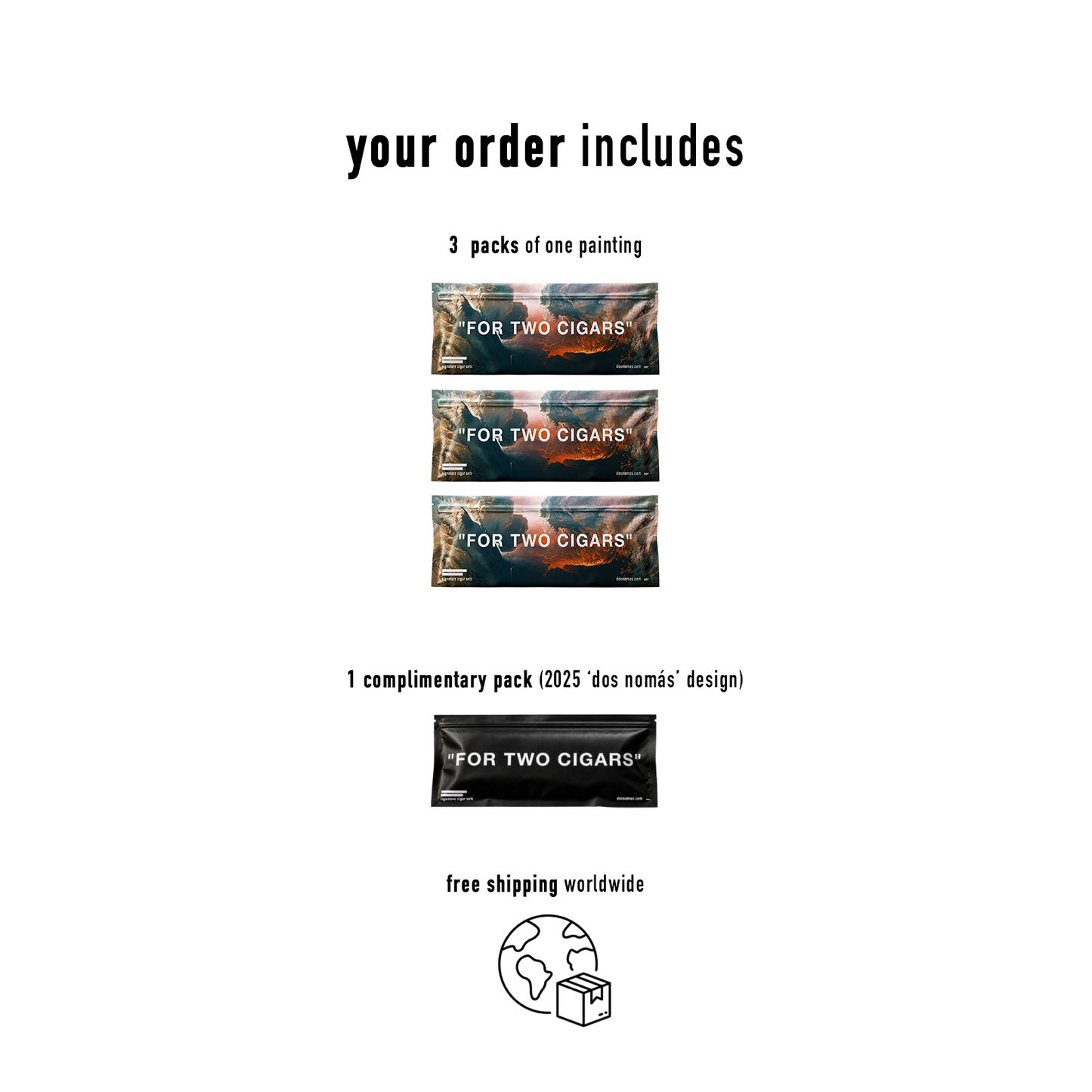 [3 signature cigar packs]